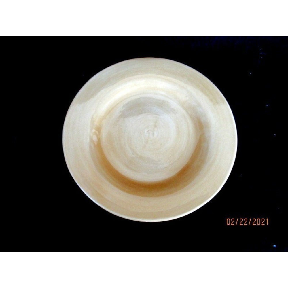 Pottery Barn‎ Sausalito Amber Gold Hand Painted Dinner Plate